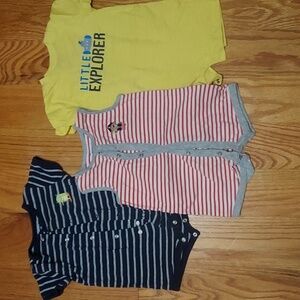 Carter's 12mo boys one piece shorts 3pk